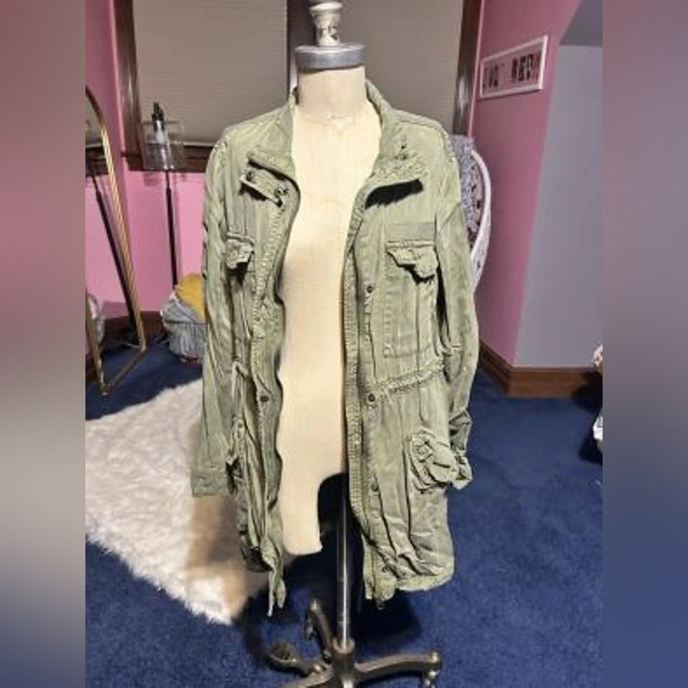 BKE Olive Utility Field Jacket
